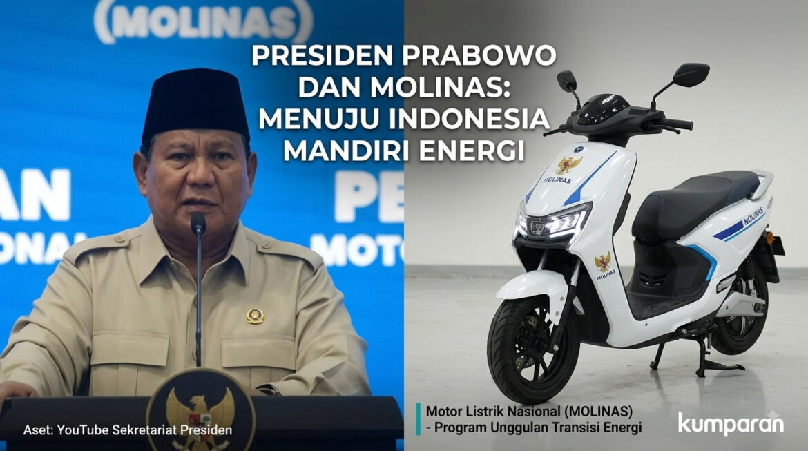 Prabowo Luncurkan Motor Listrik Nasional, Murah dan Kredit Tanpa DP