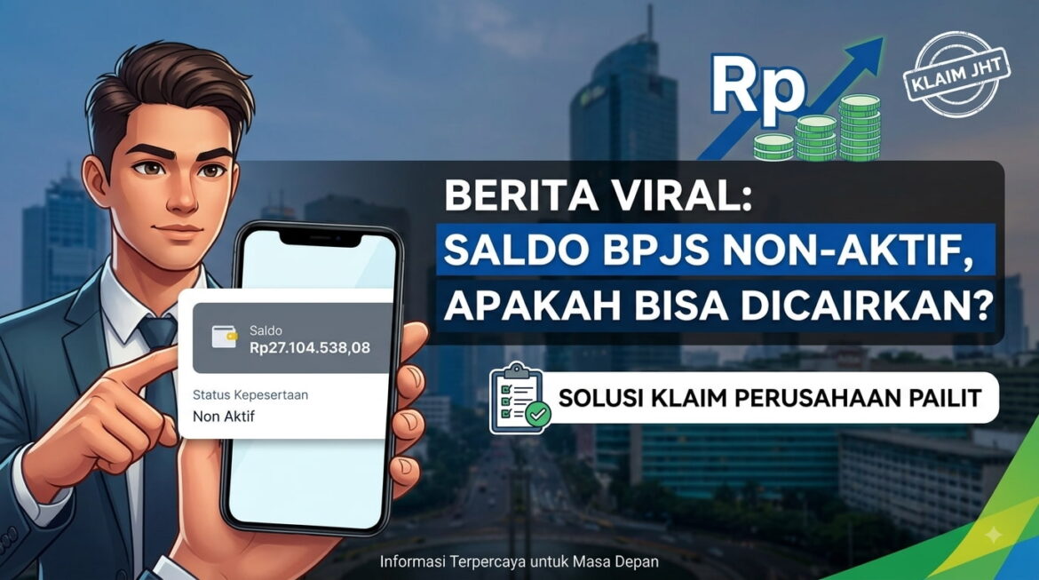 Saldo BPJS Rp27 Juta Berstatus Non-Aktif karena Perusahaan Pailit, Bisakah Dicairkan?