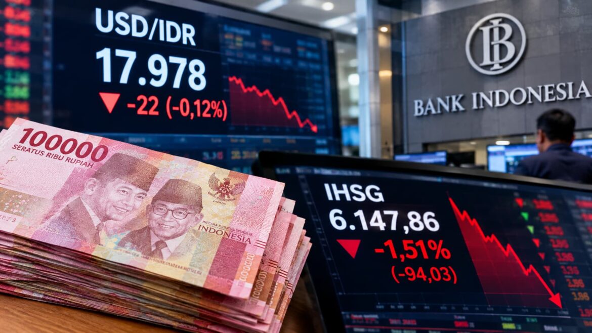 Rupiah Nyaris Rp18.000, IHSG Anjlok 1,51 Persen